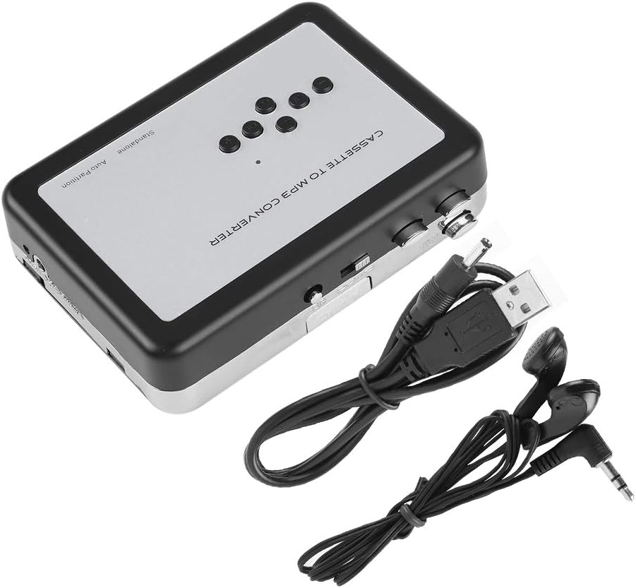 Hakeeta Cassette MP3 Cassette MP3 to Converter USB Player from Tapes to Converter Compatible with PC, Computer, Laptop