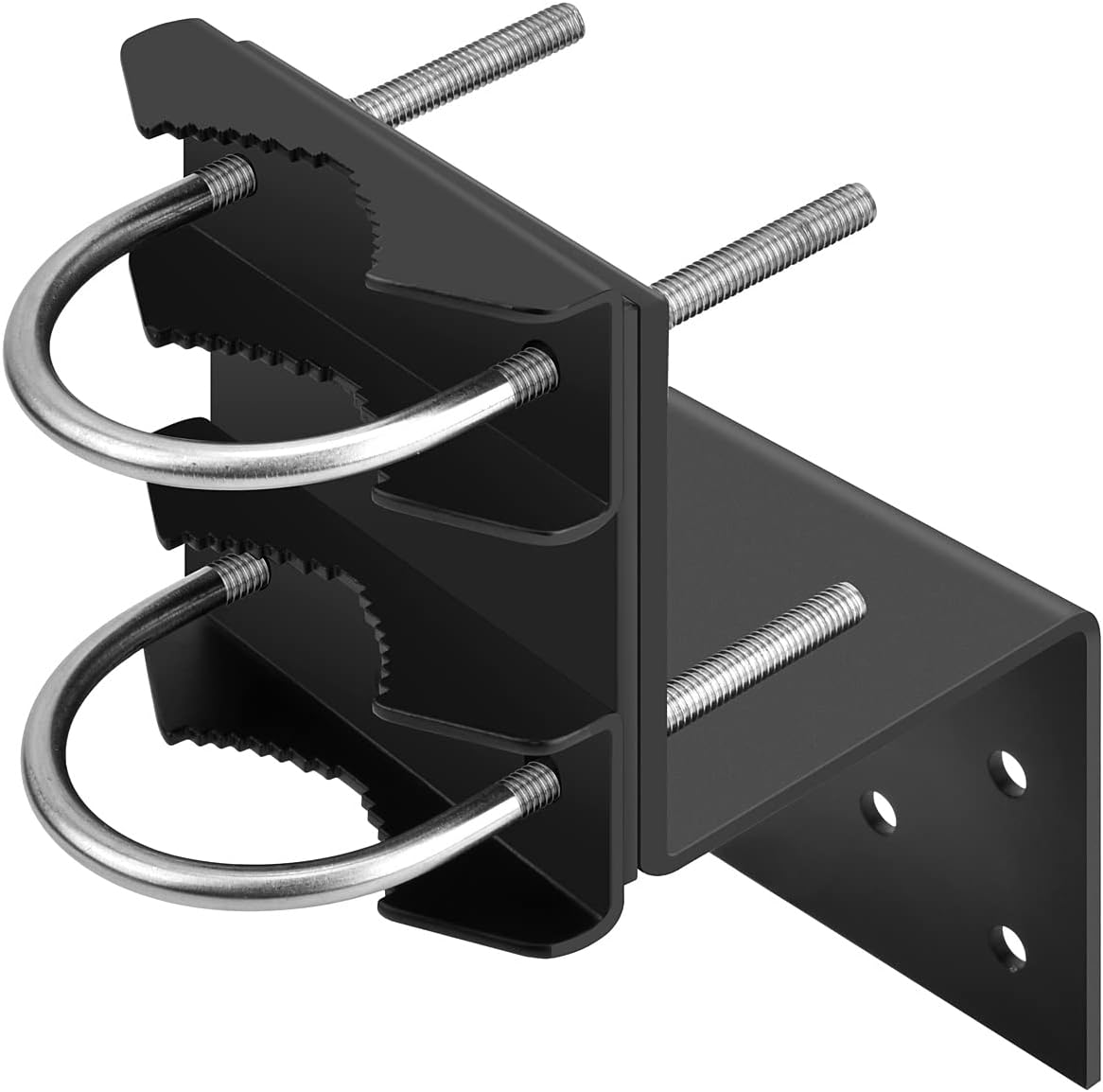EXDLBFU 6 Antenna Mount Outdoor Antenna Pole Mast Mount Bracket- Heavy Duty Steel with U-Bracket Assembly + Screws