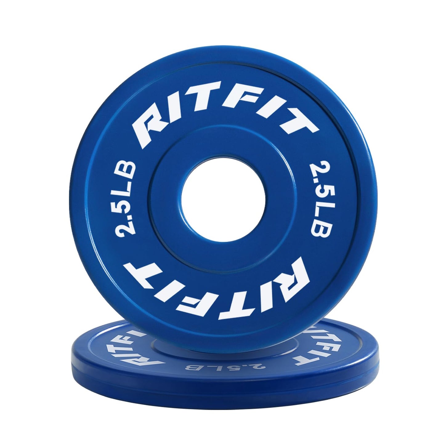 RitFit Fractional Rubber Weight Plates, Colored Bumper Plates for Starting Strength and Progressive Overload Training, Pair and Sets