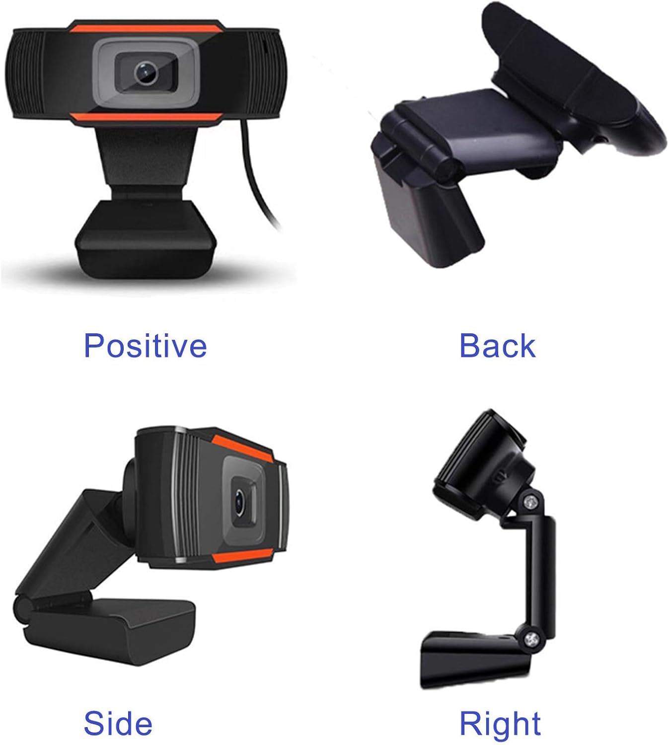 CENGNIAN 480P HD Webcam for PC with Microphone, Web Camera for Desktop/Laptop/Monitor/Mac, Autofocus USB Computer