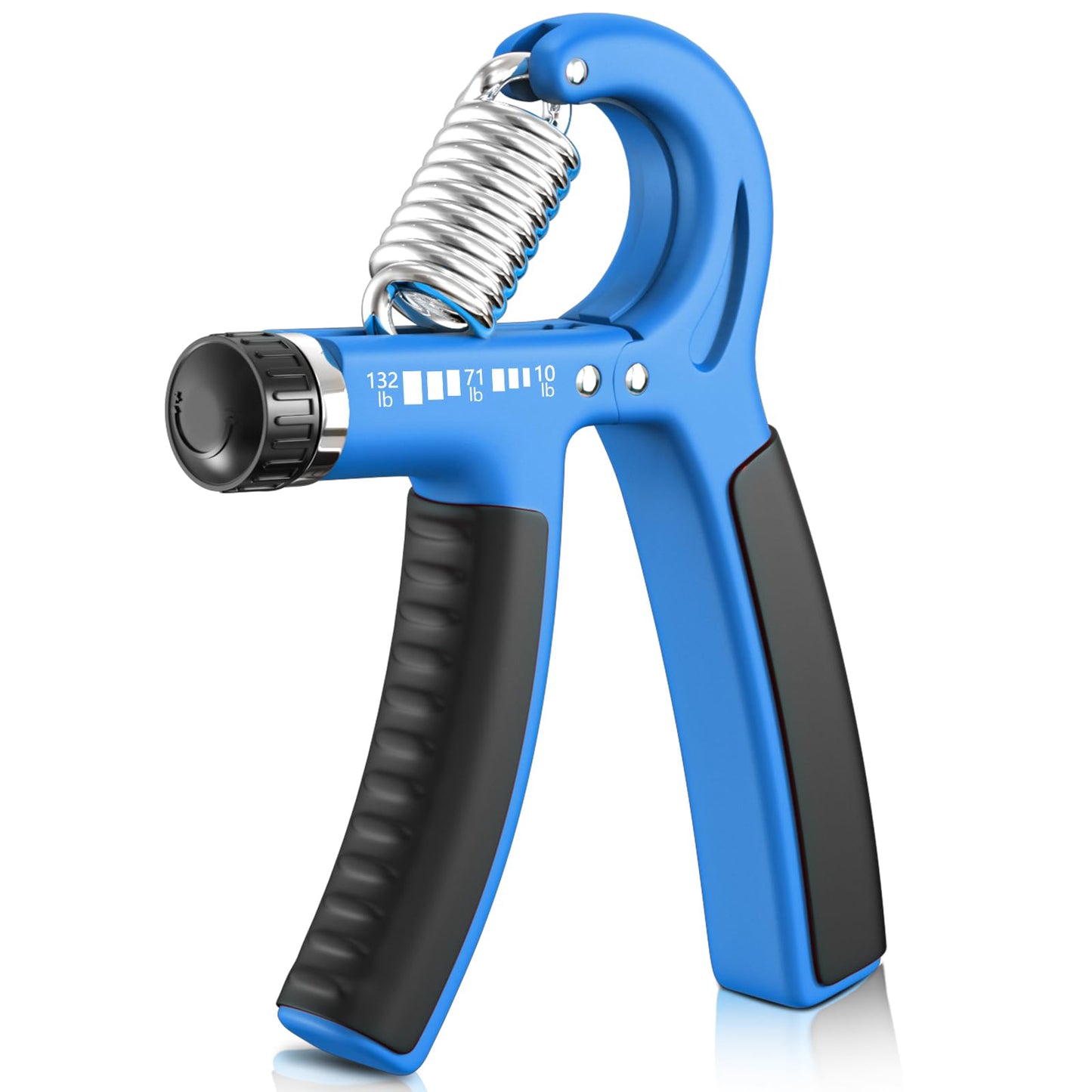 FitBeast Grip Strengthener Forearm Strengthener, Adjustable Hand Grip for Strength Training & Rehabilitation, 10-132 lbs Resistance, Ideal for Athletes and Physical Therapy (1 Piece Light Blue)