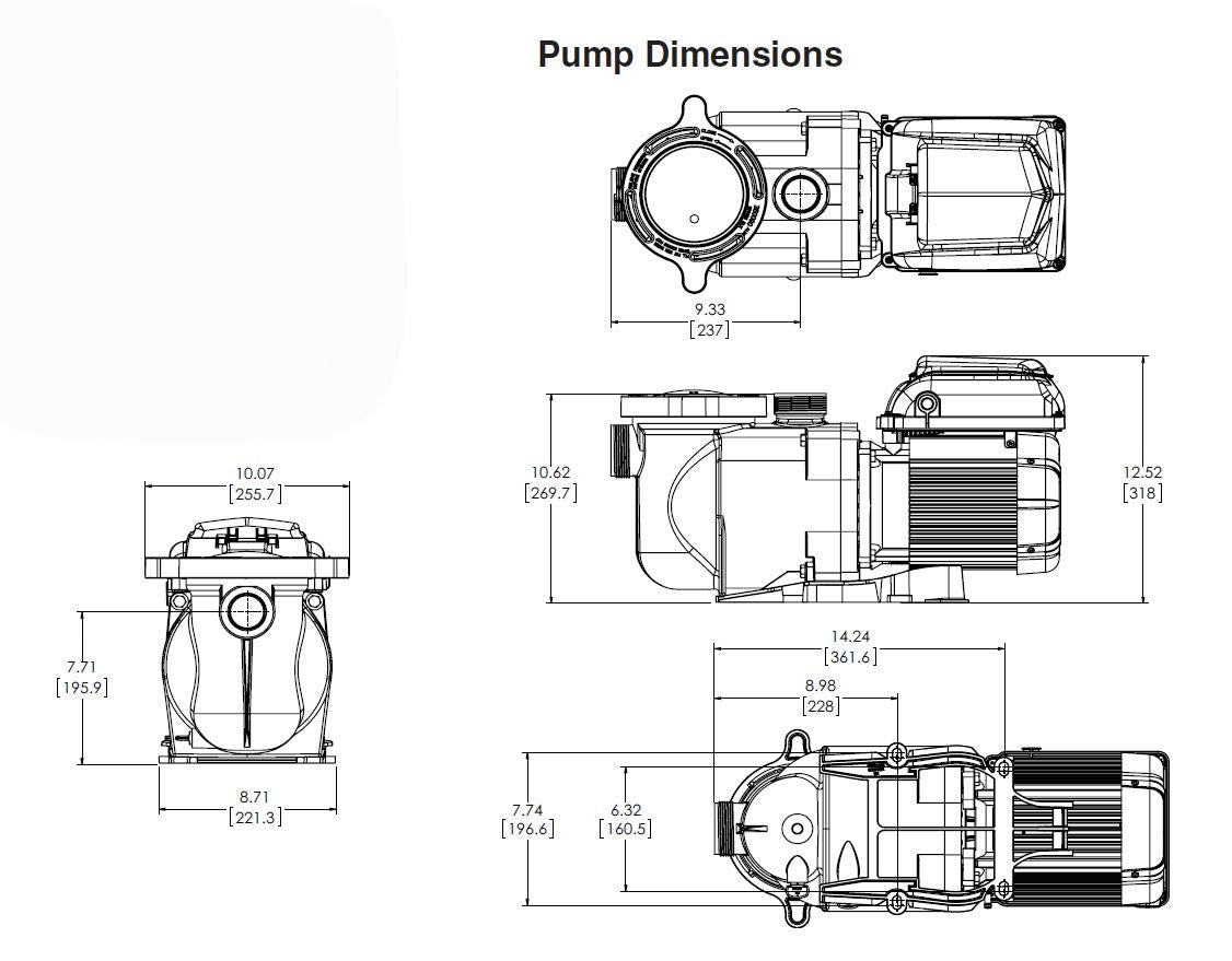 Pentair EC-342001 - SuperFlo VS Variable Speed Pool Pump, 1.5 HP