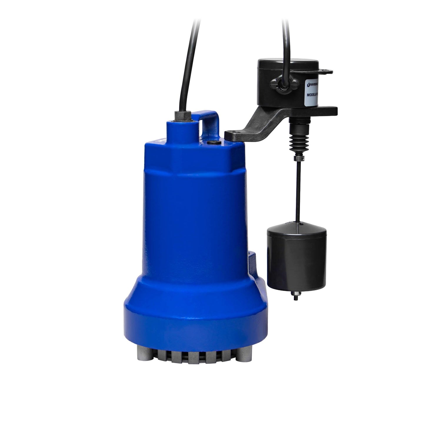 JACKEL 1/2 HP CAST IRON SUBMERSIBLE SUMP PUMP - VERTICAL SWITCH - 10FT PIGGYBACK POWER CORD - CHECK VALVE INCLUDED