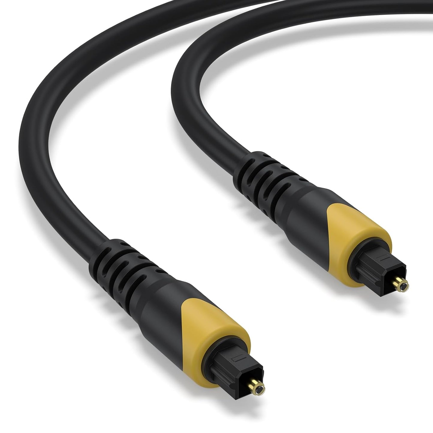 1M/3.3FT Amzpas Optical Cable, Gold-Plated Digital Toslink Cable, SPDIF Cord Extension, Plug Fiber Optic Cord
