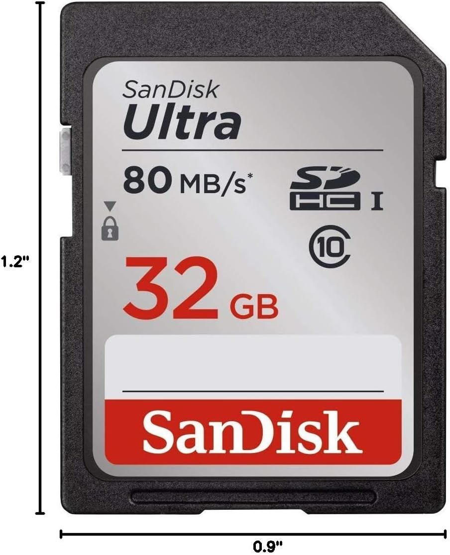 Sandisk 32GB 10 80MB/s (SDSDUNC-032G-GN6IN) Ultra Class SDHC UHS-I Memory Card up