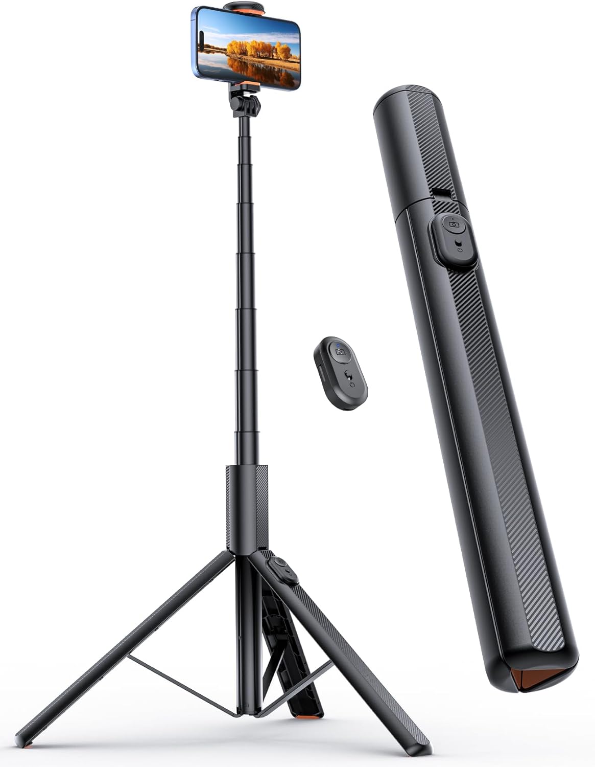 ANXRE 71" NT79 1/4" Phone Tripod, Extendable Selfie Stick with Camera Mount for Cell PhoneCamera, Phone Tripod Stand