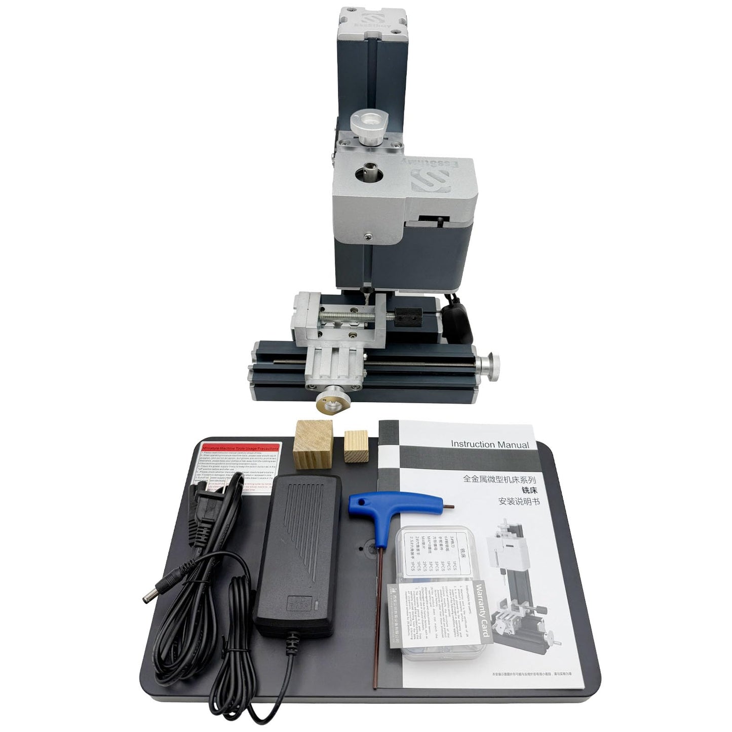 EssSthmy 60W 12000RPM High-power Mini Metal Milling Machine,High-Precision Milling Machine For Metal/Wood, DIY Tools For Woodworking
