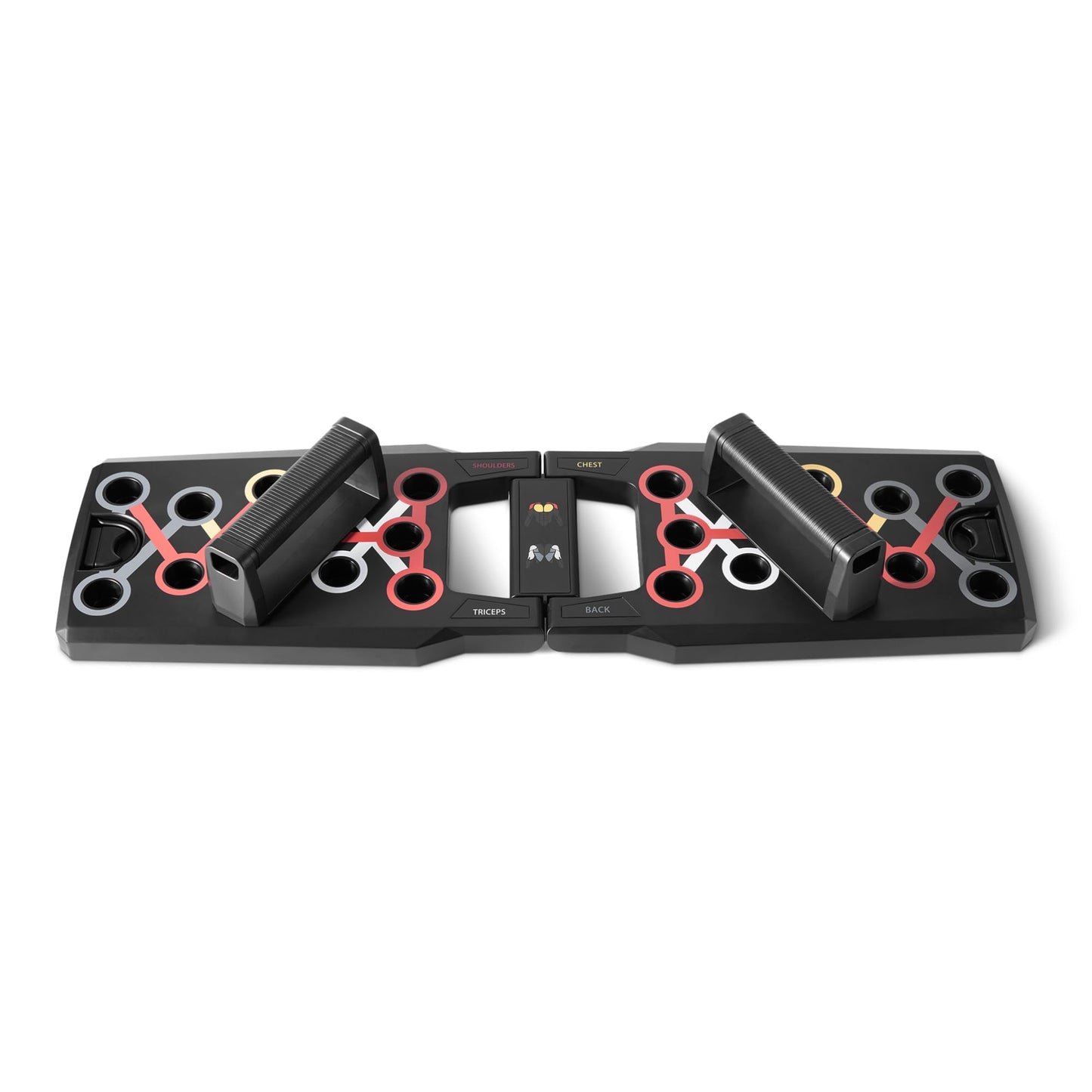 Amazon Basics Push Up Board, Black, 24-in-1 – Multi-Position Training System for Upper Body Strength & Muscle Building – Portable Home Gym Equipment