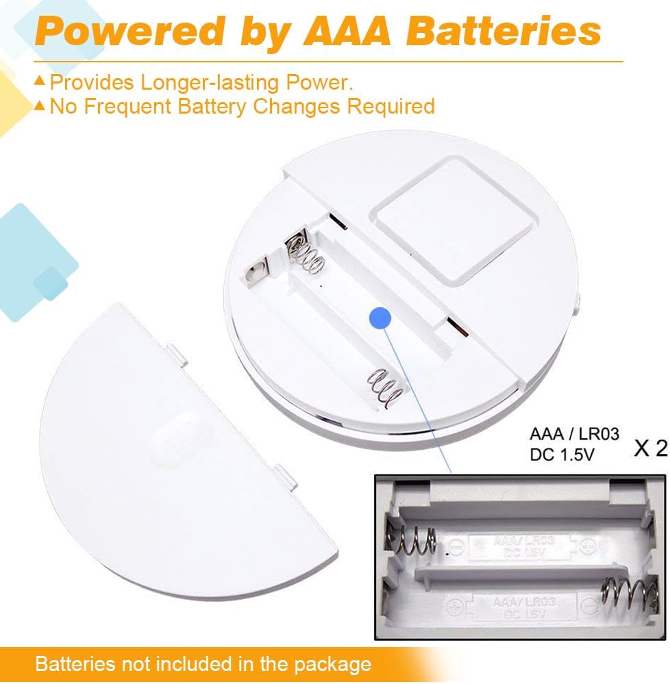 EVA LOGIK 4-Pack 120dB Window Alarm System - Ultra-Loud Alarms with Advanced Vibration Sensors - Window Security Alarms