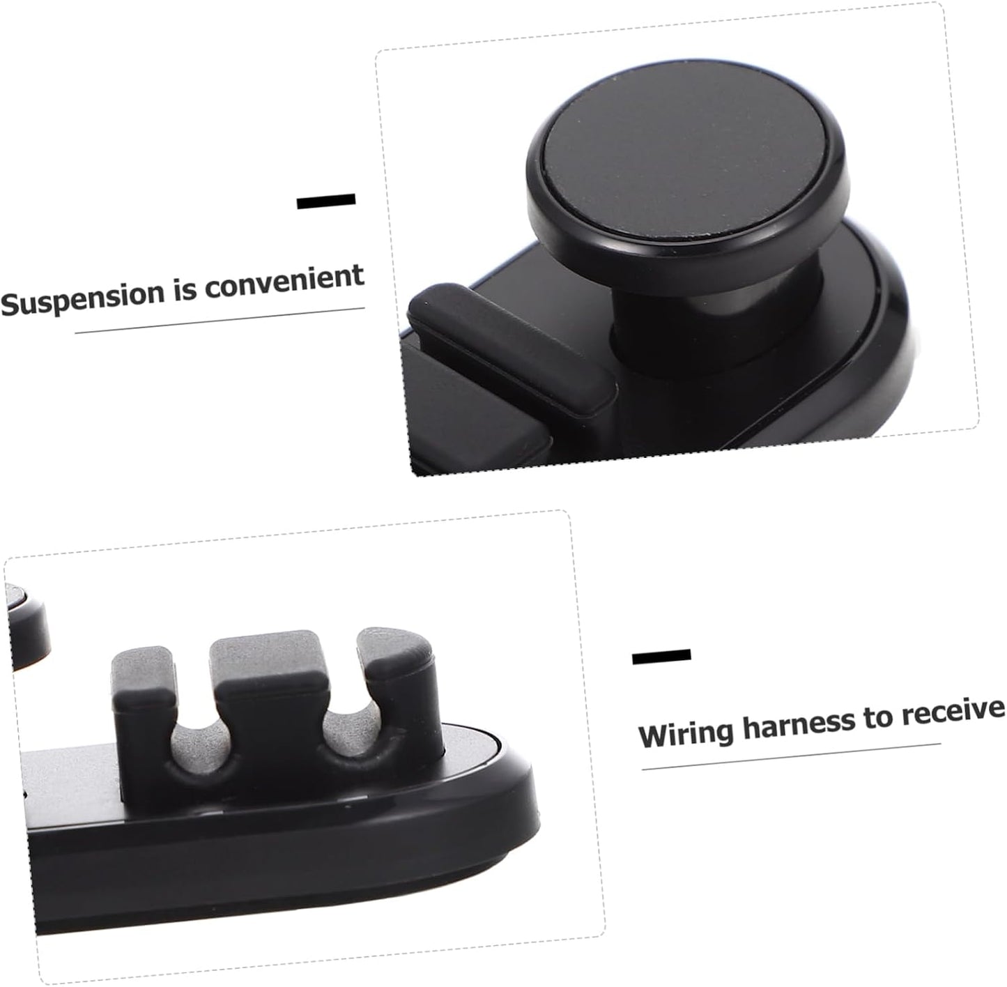 MERRYHAPY Car Mounted Cable Holders Versatile Storage Clip for Data Cables Keys and Trash Bags Compact Adhesive