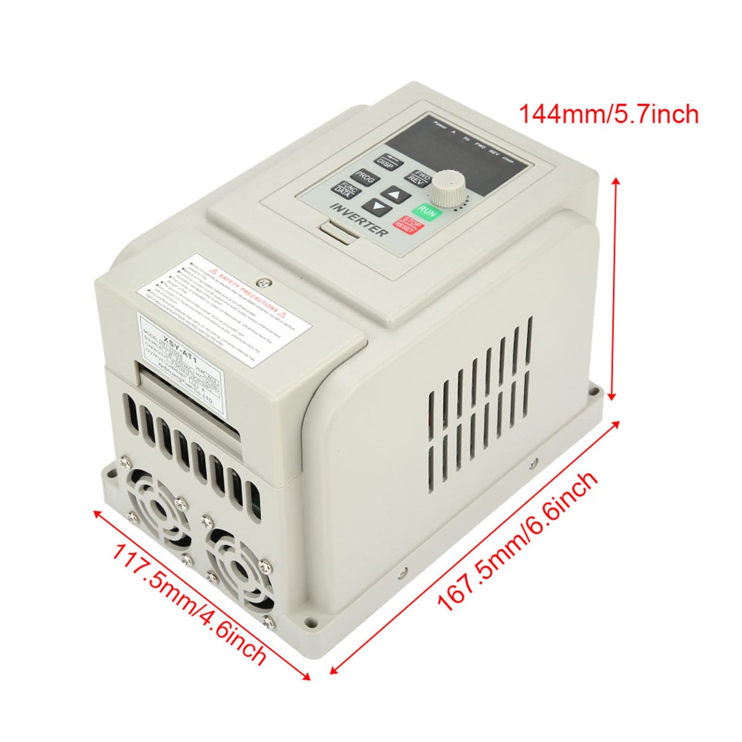 AC 220V/2.2KW Variable Frequency Drive - 220VAC Single Phase Variable Frequency Drive VFD Speed Controller for 3 Phase 2.2kW AC Motor