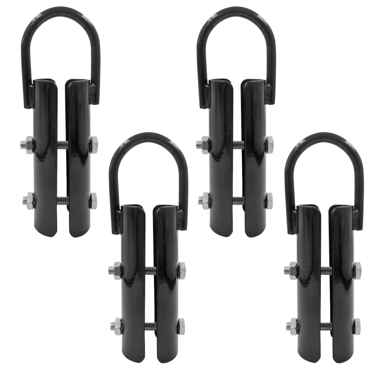 Forellfit 1.5” Climbing Rope Clamp，4PCS Rope Climb Clasp Workout Rig Attachment Hook for Rope Climbing Garage Gym Fitness Equipment Strength Training Home Indoor Safety