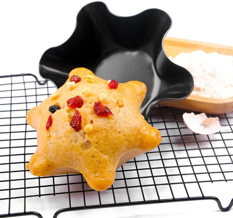 Skiennix Nonstick Taco Shell Bowl Set - 4 Large Carbon Steel Tortilla Makers for Baking & Frying