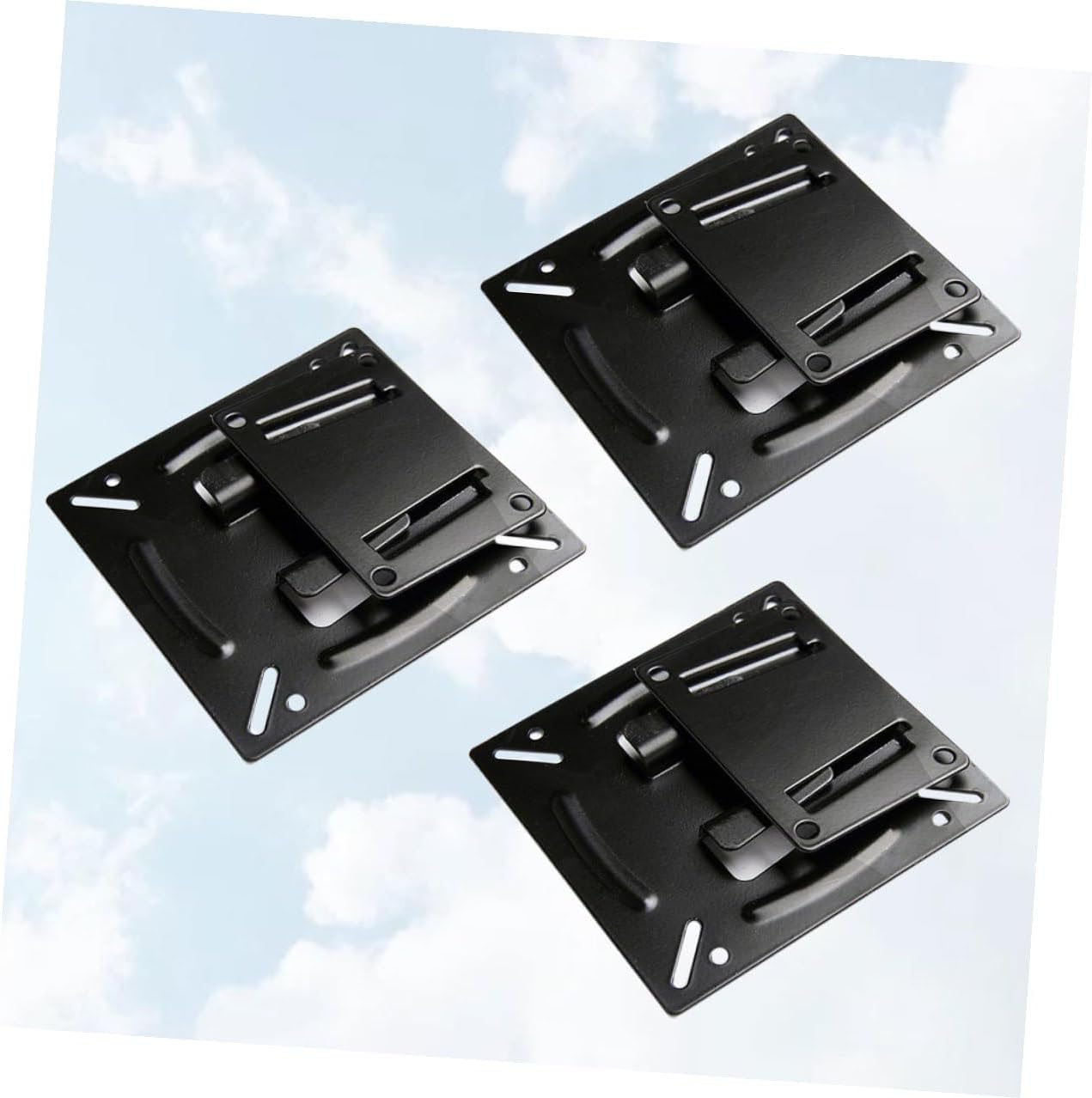 STAHAD 14-24 Inch 3 Pack LCD Tv Wall Mount Bracket Metal Fixed Tv Stand Holder for Home Office Pieces Compatible
