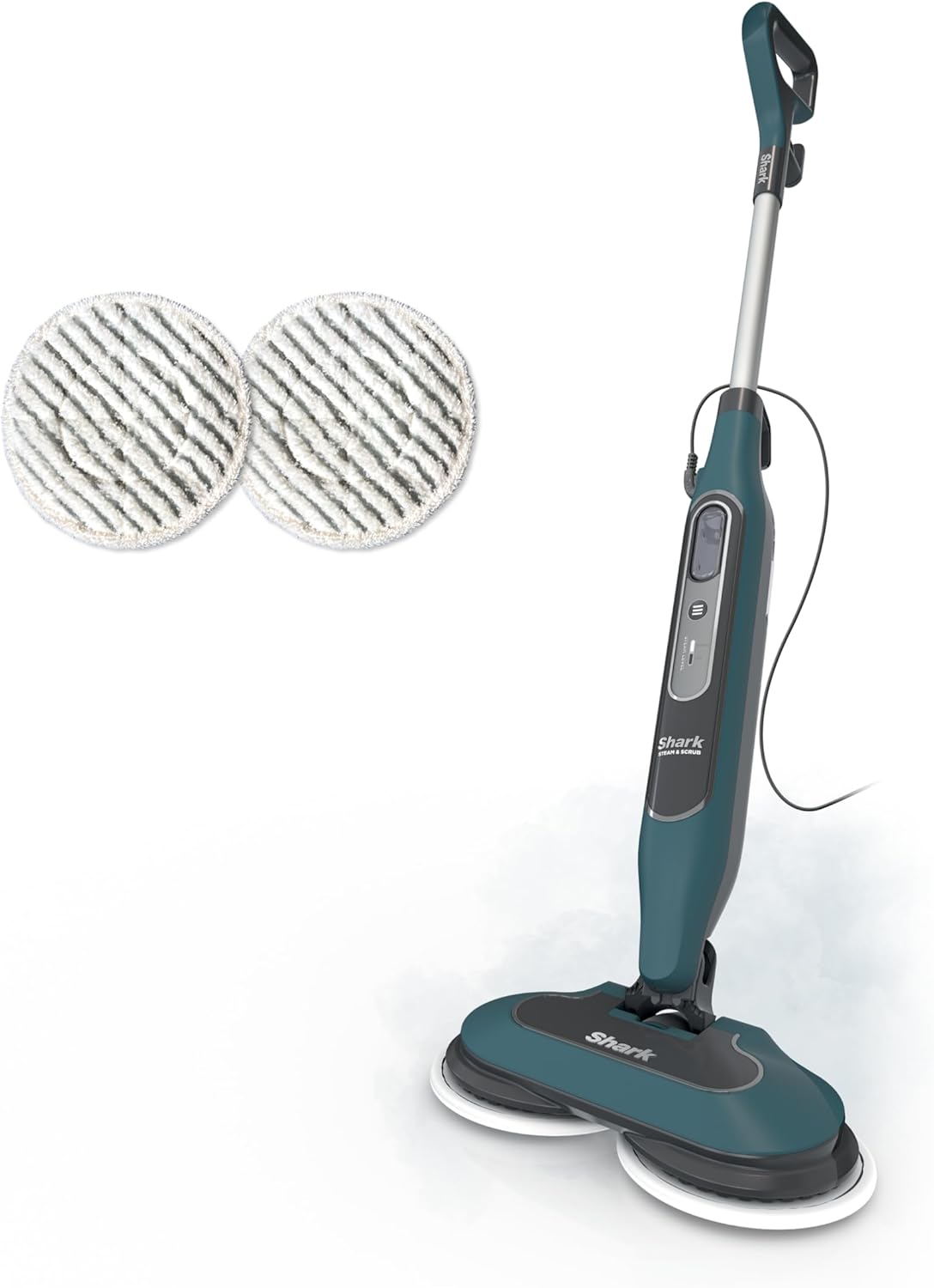Shark Steam & Scrub Hard Floor Steam Mop - All-in-One Cleaning with 2 Steam Modes & XL Water Tank | Teal S8002BRN