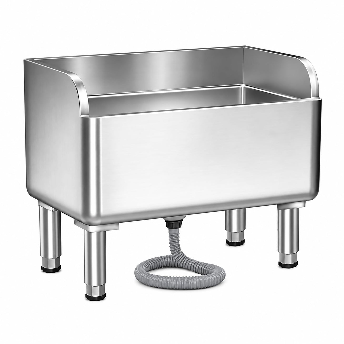 CYGJYZOD Floor Mop Sink With Drainage/Strainer,stainless steel utility sink,304 Stainless Steel,for Laundry Room,Kitchen, Restaurant, Garages (23.6"L x 16.1"W x 21.6"H)
