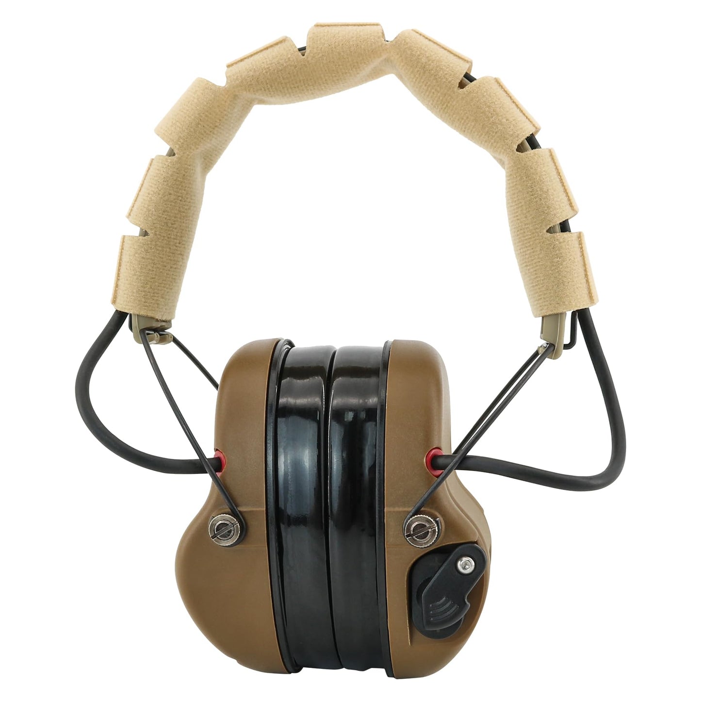 TACGZGJSM M300 Tactical Headset Noise-canceling Electronic Shooting Earmuffs for Hearing Protection Sound Amplification,Hunting,Airsoft(Coyote Brown)