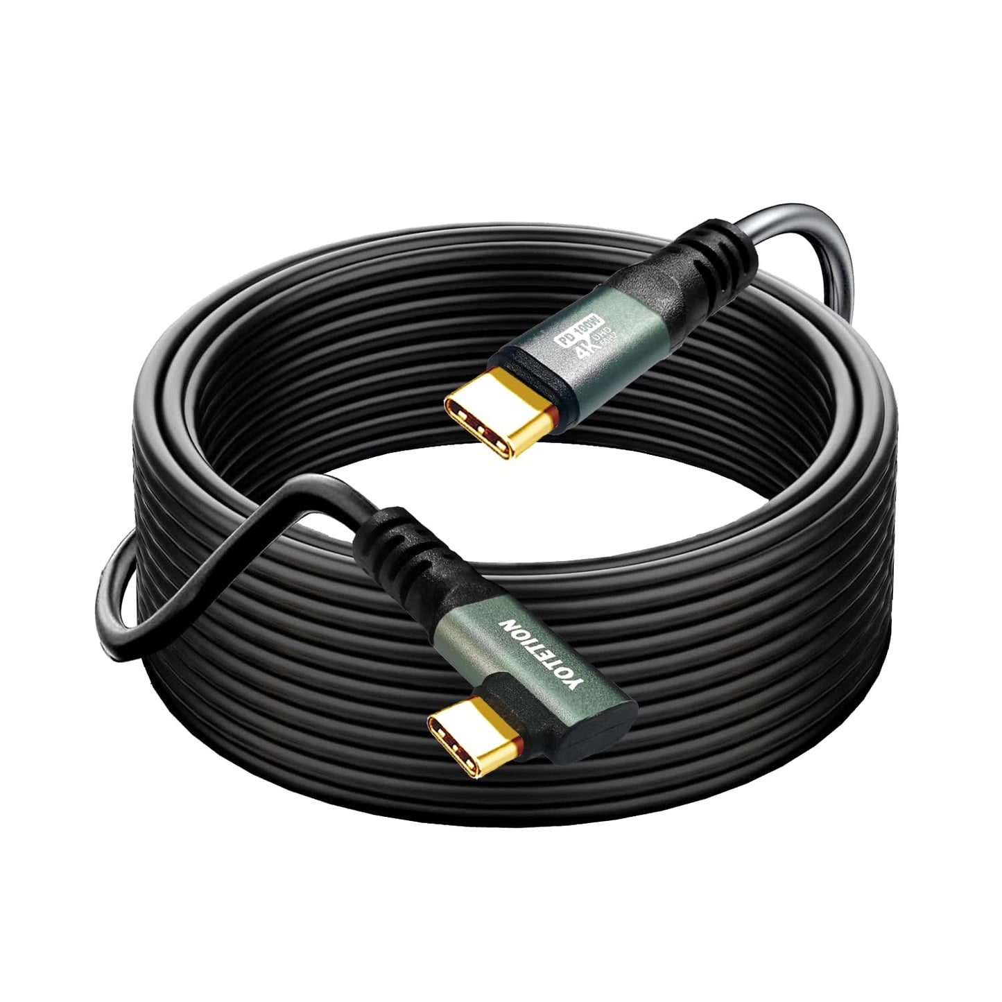 YOTETION 20FT,100W 4K60HZ GEN2x2(Data usb3.1),Type USB3.2/ USB4.0 15-16-17 USB C to C Cable USB Type C C Video Output