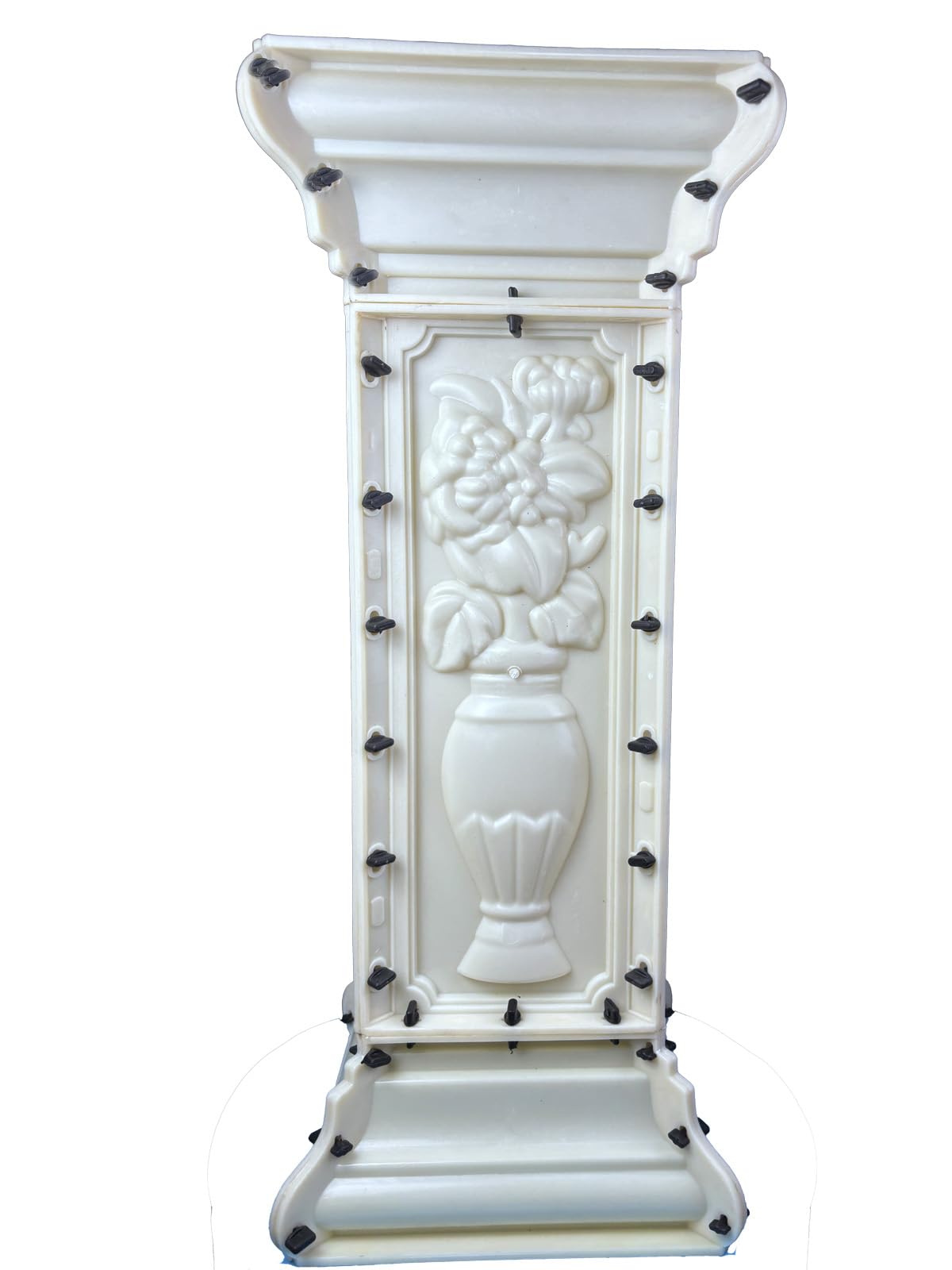 DIYUNIMOULD 38.18" Height Heavy Duty Pillar Concrete Molds for Balcony - Reusable Thickened Cement Casting Mould, Concrete Baluster & Column Forming Molds