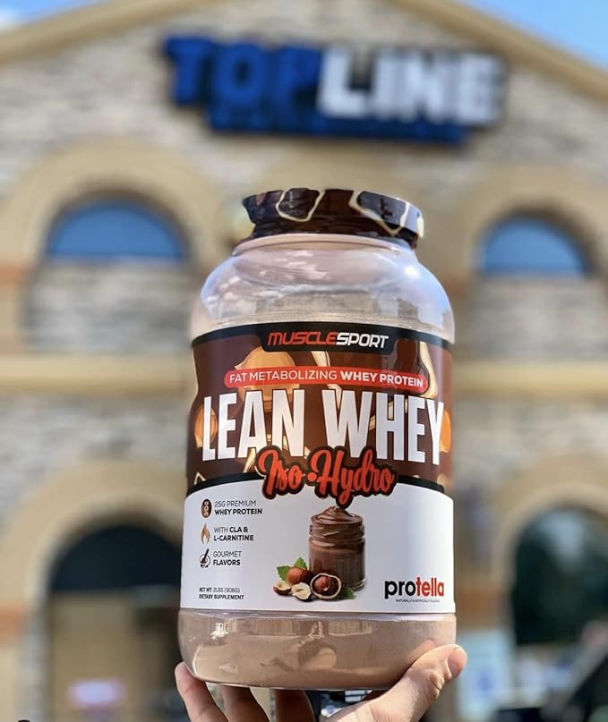 Musclesport Lean Whey Revolution??Protein Powder - Whey Protein Isolate - Low Calorie, Low Carb, Low Fat, Incredible Flavors - 25g Protein per Scoop - 2lb Protella