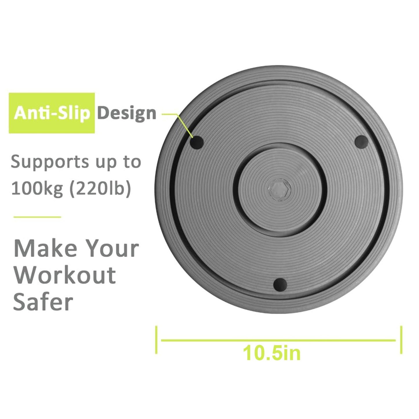 KYTO Waist Twister Disc - Core Ab Workout Board for Waist Sculpting & Slimming, Foot Massage Twist Board, Portable Home Office Fitness Equipment for Muffin Top & Body Shaping