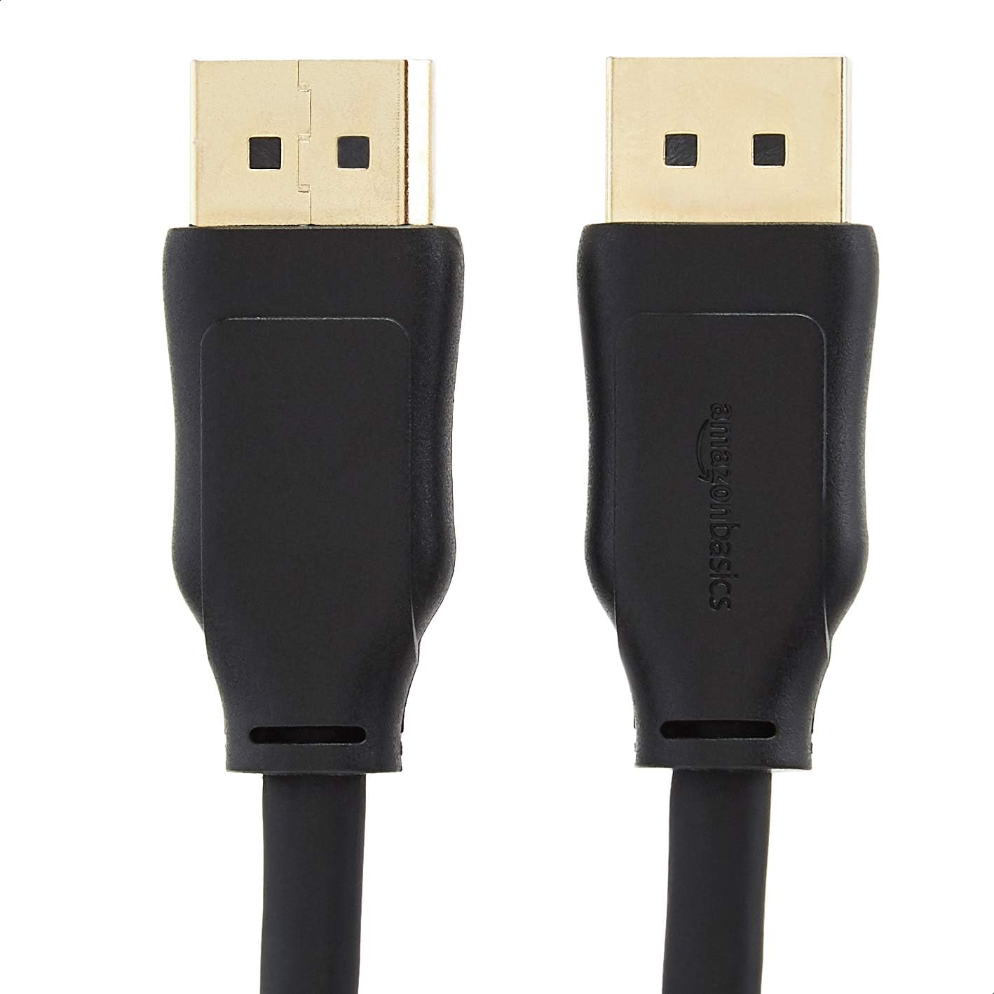 1.4 8K@60Hz, 4K@120Hz, 32.4Gbps HBR3, 3D, 10 Amazon Basics DisplayPort Cable, High-Speed, Dynamic HDR and Gold-Plated