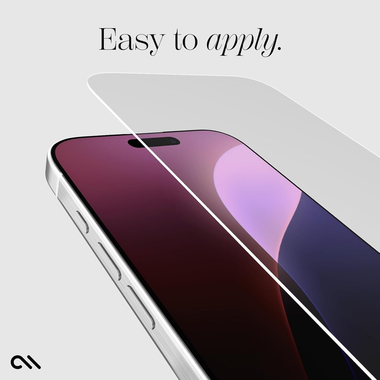 16 9H Case-Mate iPhone Pro Screen Protector - Anti-Scratch Tempered Glass with Shatter Protection - Durable Glass