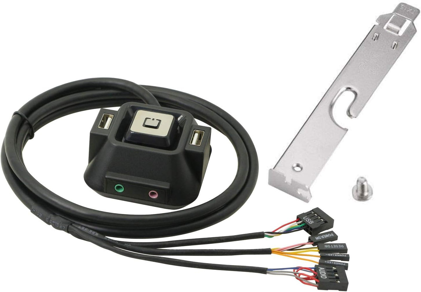 Switch,Reset Desktop Computer Case HDD Button Switch with Dual USB Ports,Power Button,Audio Ports for Desktop PC Case