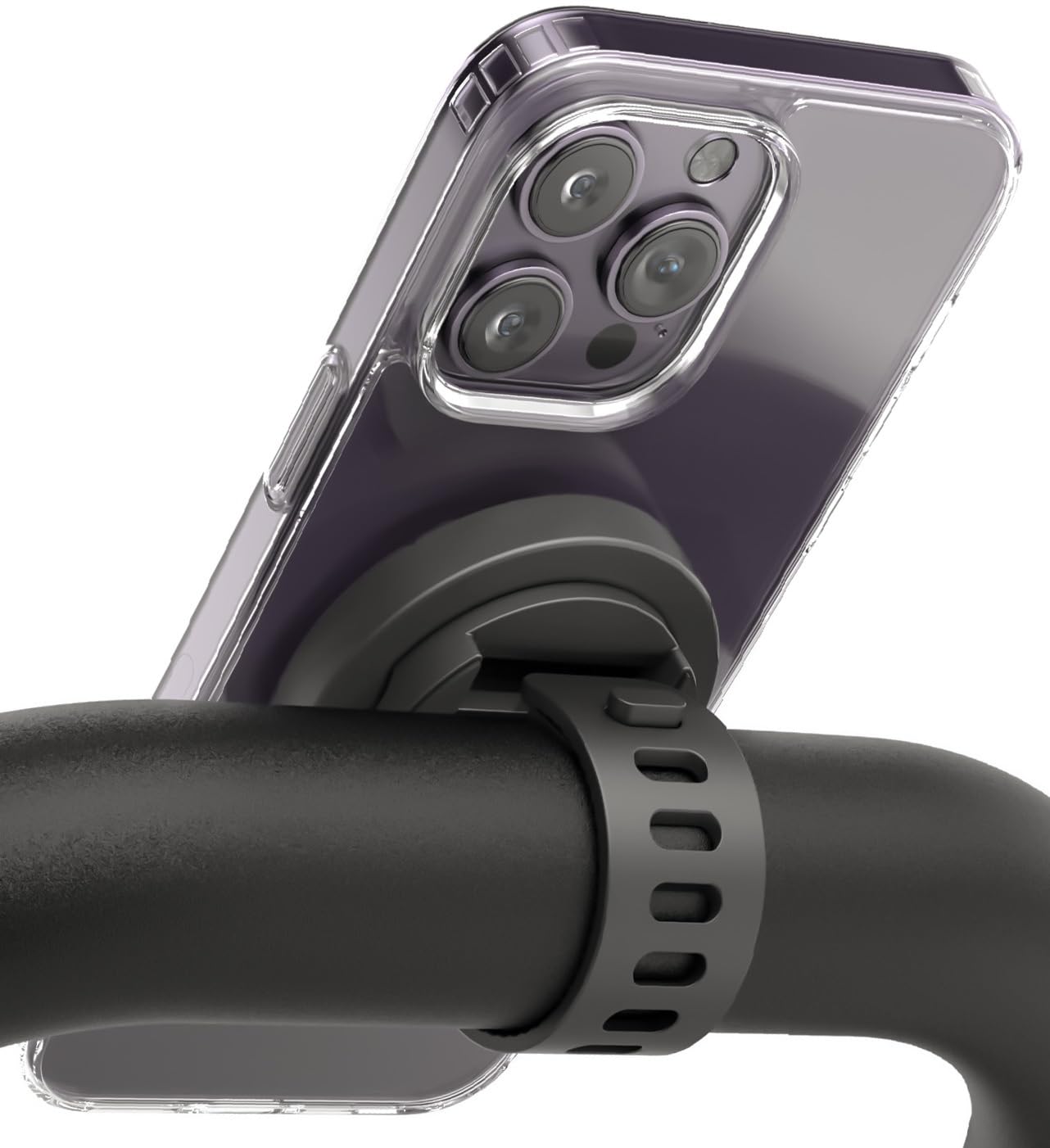 ENCASED Grip-X Magnetic Bar Mount, Compatible with MagSafe - Phone Holder for Gym, Home Fitness Bikes, Workout Equipment, Stroller and Cart Handlebars (iPhone 17, iPhone 16, 15, 14, 13 Series)