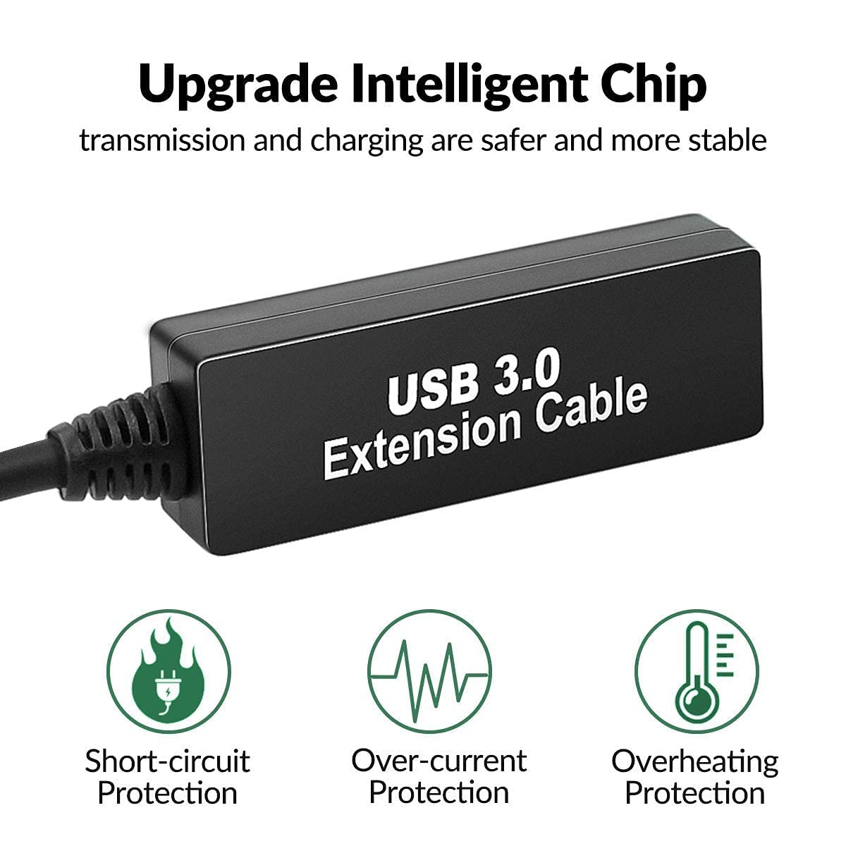 25Feet 3.0 Chipset 3,VR, PS4, Active USB extension cable,Long USB Extension Cord A-Male A-Female,With Expansion Signal