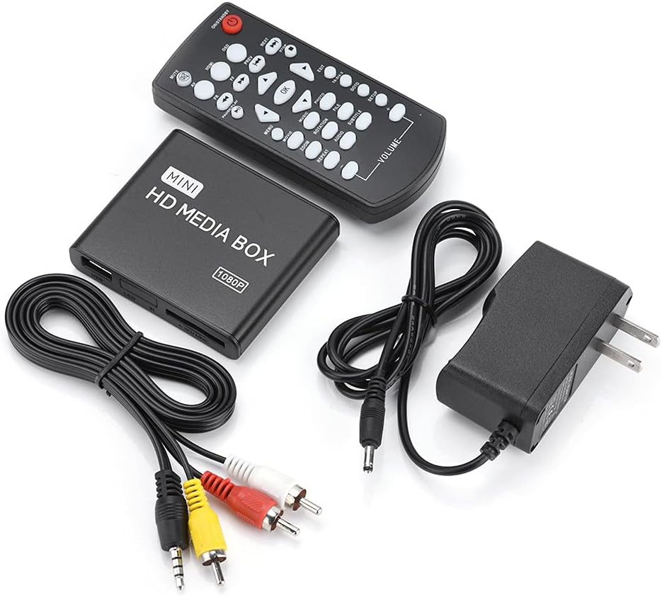 Fupi 1080P 7.1 1080P MMC MP3 Full-HD Digital Media Player, HDMI/AV/VGA Output, Surround Sound, HDMI Media Player