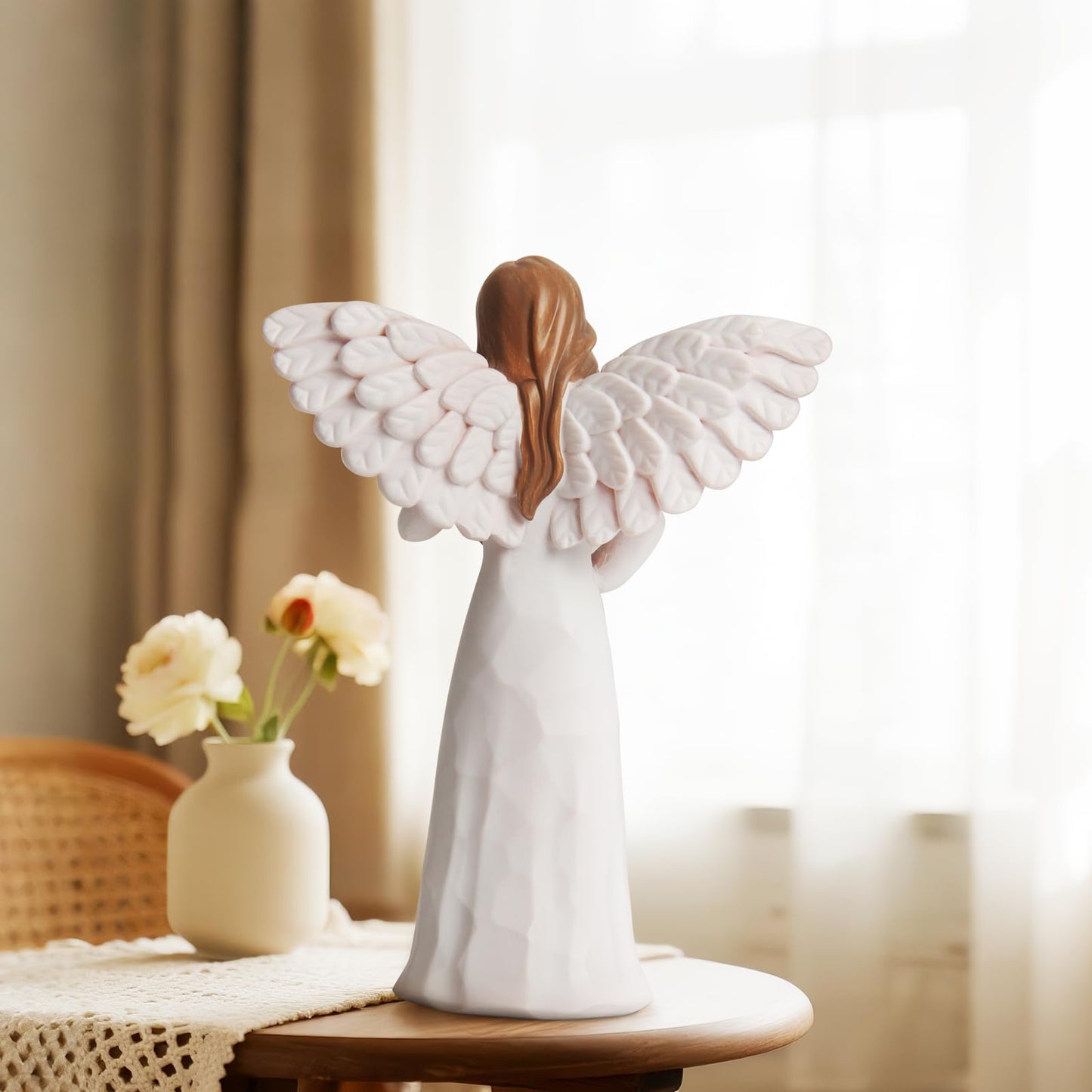 Yeegook Retirement Gift for Woman, Happy Retirement Gifts for Women Men Teacher Nurse Friend Coworker, Goodbye Farewell Retired Gifts, 6" Retirement Angel Figurine