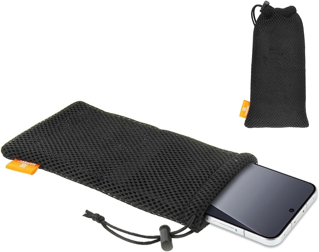 Haweel Pouch Carry Bag, Organizer for Smart Phones/Power Bank/USB Flash Drive/SD Cards and Other Accessories(Black)