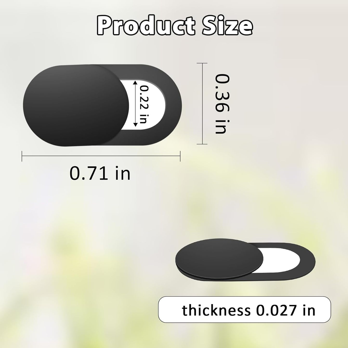 ZUCUCUC 8 Pack Laptop Camera Cover Slide, Camera Cover Slide, Ultra Thin Webcam Cover Slide for Laptop, Tablet