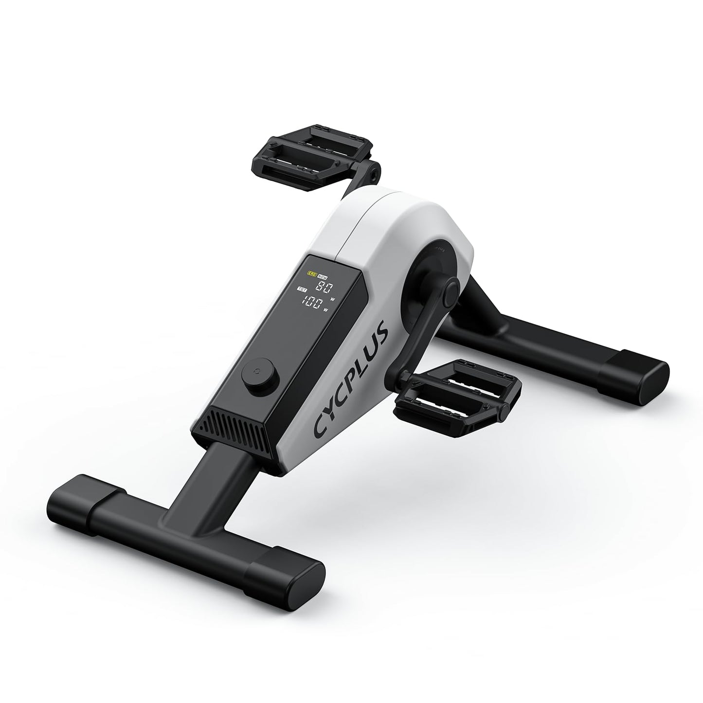 CYCPLUS DC1 Mini Pedal Exerciser, Self-Powered 160W Brushless Motor, ERG Mode & App Sync, Ultra-Quiet Magnetic Resistance, Compact for Office/Home (10.6lb, 0.18㎡ Space-Saving)