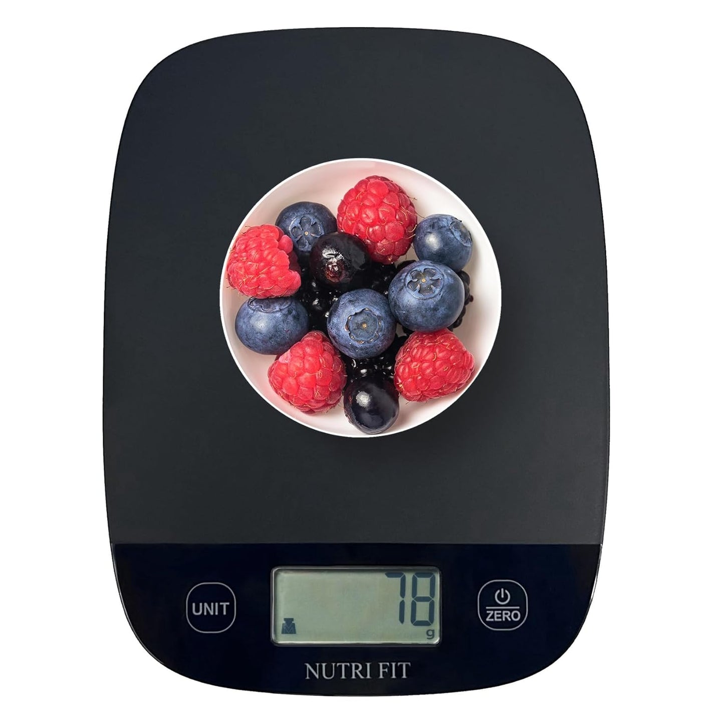 Nutri Fit Digital Food Scale - Accurate Weight Measurement for Cooking & Baking | Ultra Slim Black, 0.1oz Tare
