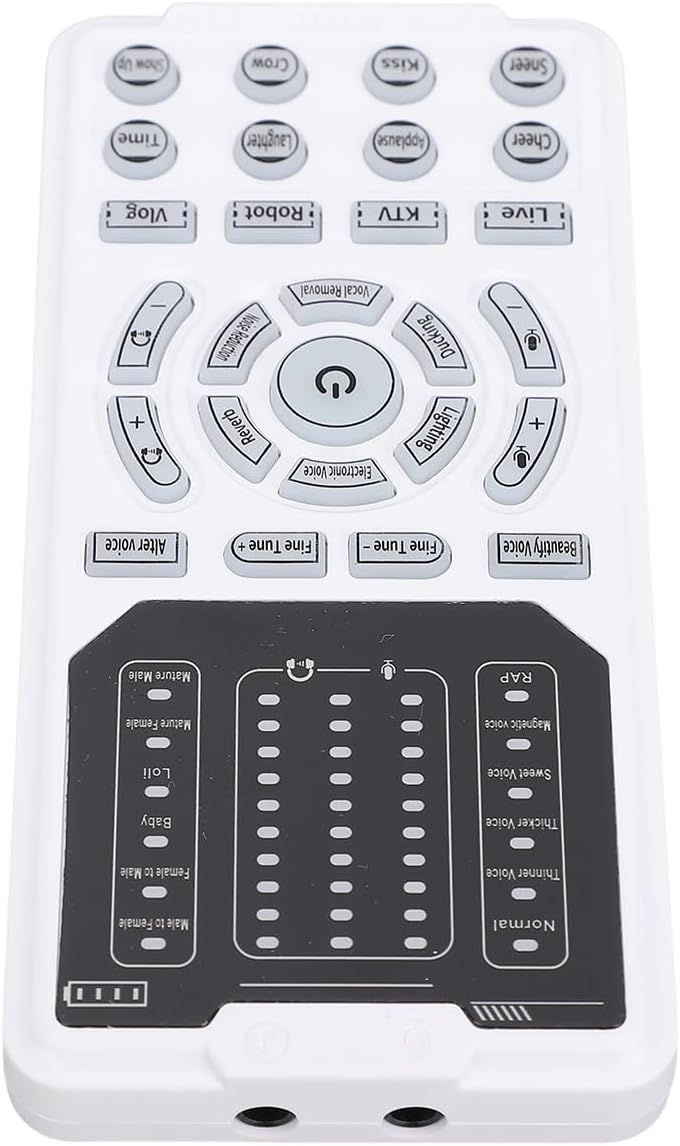 ZJchao 15 10- (5.6 .5 11 cm) Portable Voice Changer for Live Streaming & Gaming Voice Modes, Adjustment, Noise