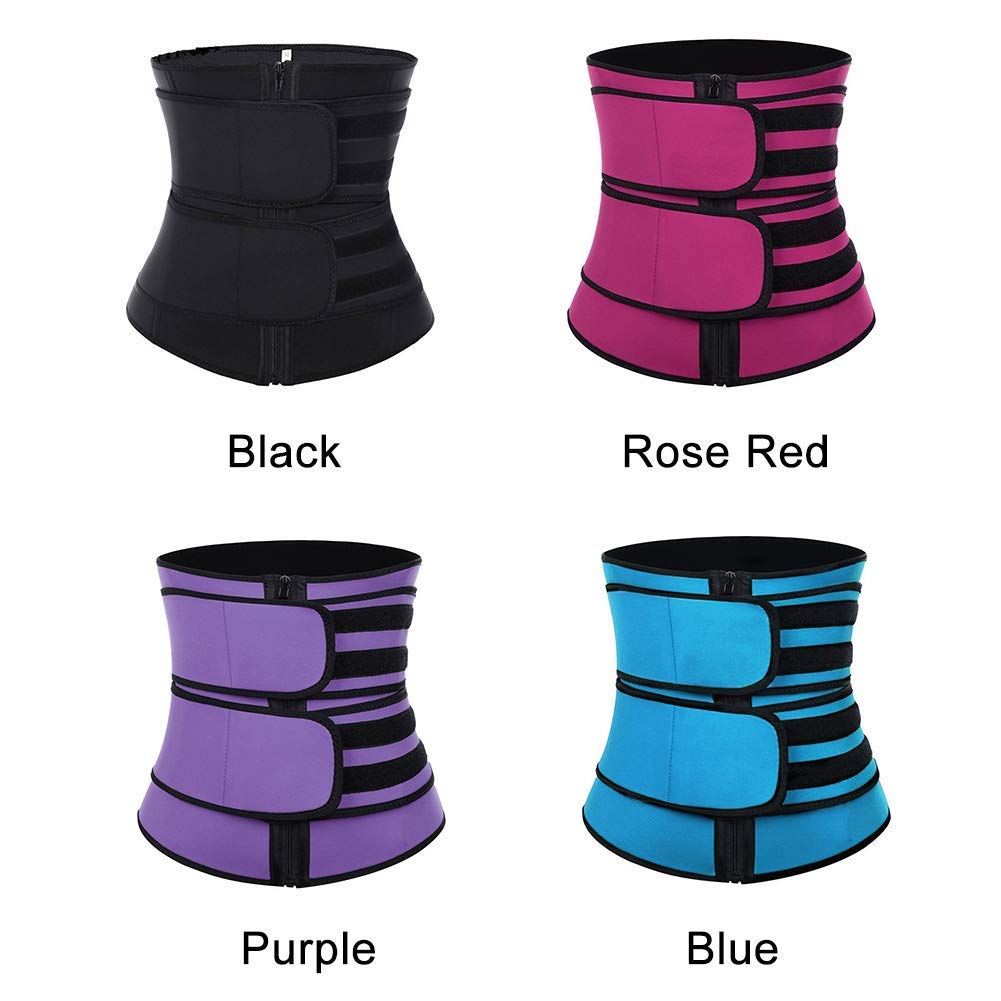 Pilarmuture Waist Trainer Belt for Women,Trimmer Belt Waist Trainer,Sweat Slimming Sports Neoprene Shaper Corset,Tummy Control BodyShaper (X-Large) Black