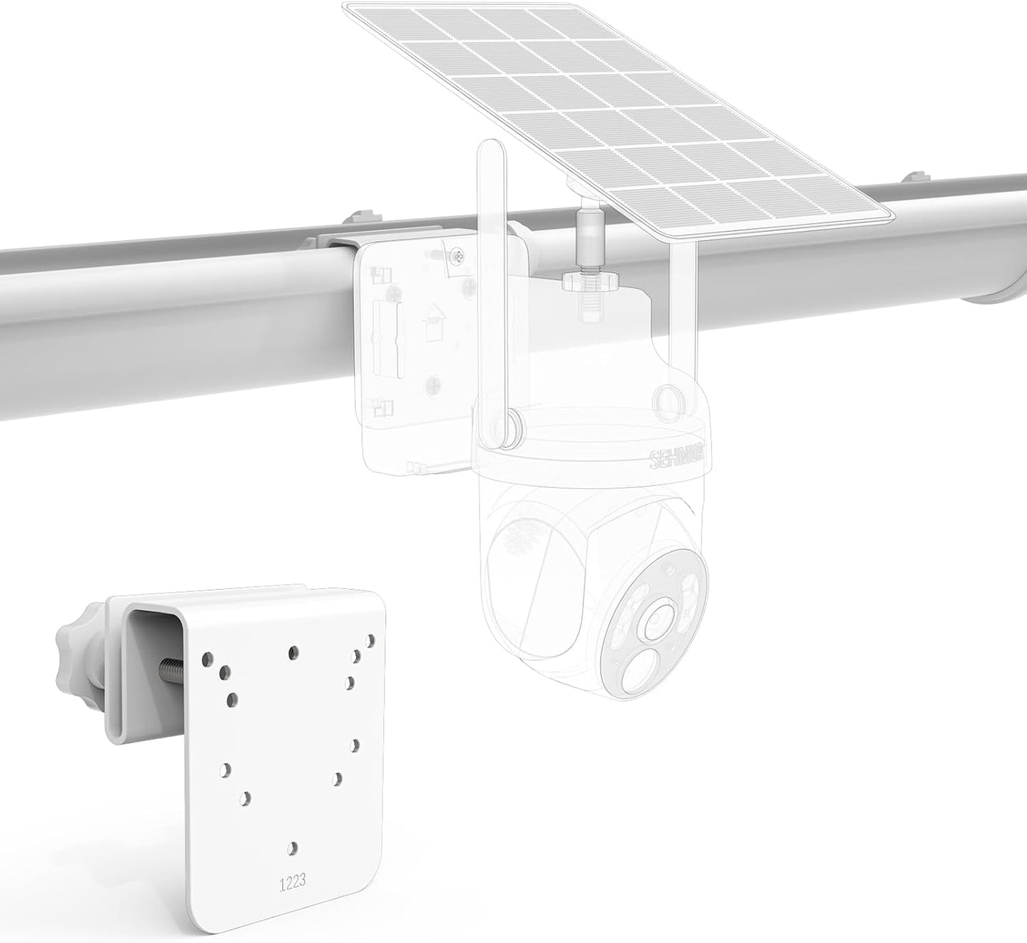 Koroao RBX-S73 2K Gutter Mount Compatible with SEHMUA Solar Security Camera, for SEHMUA Solar Security Cameras Wireless