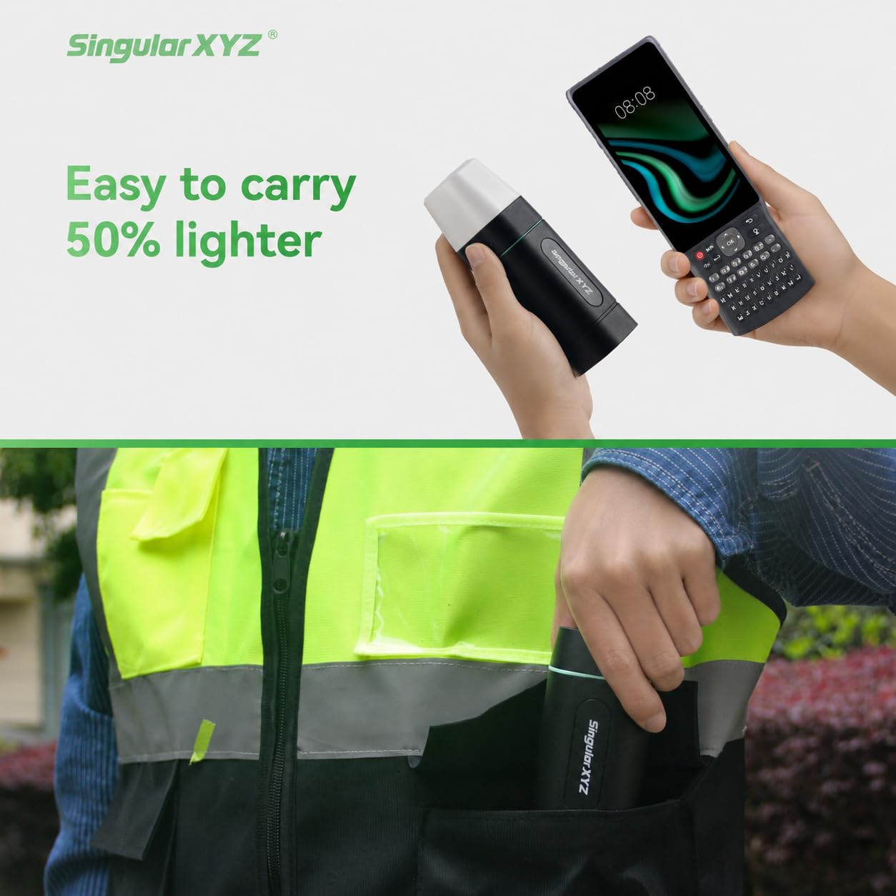 RTK GNSS Survey Equipment with Network RTK Rover, Handheld Controller and Survey Software, GNSS RTK GPS with 60° Tilt and Built-in IMU, for Construction and Geodetic or Land Survey Layout Planning