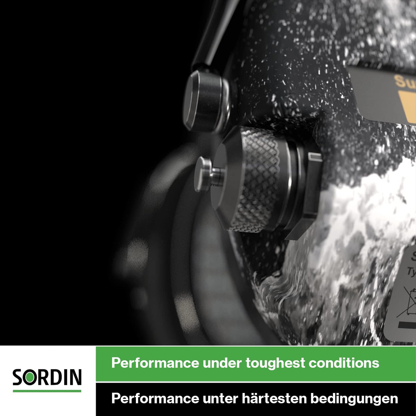 Sordin Pro-X Ear Muffs - 75302-X-G-S - Active and Electronic Ear Defenders w/Camo Headband - Gel Pads - Olive