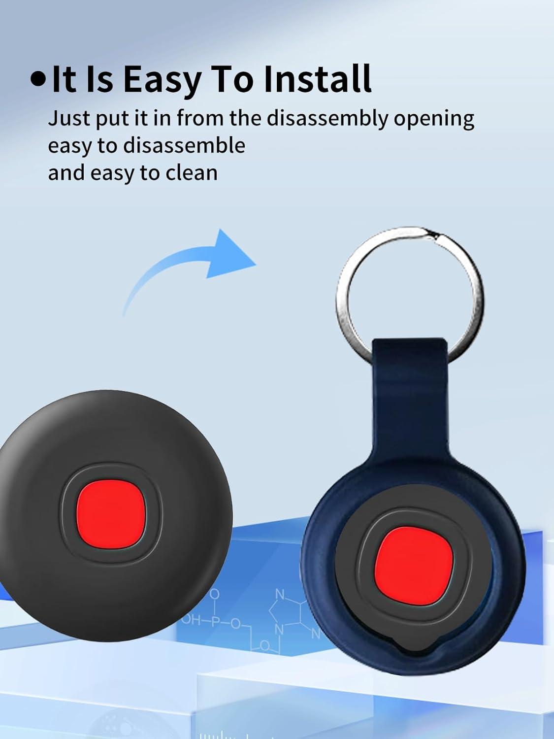 UYRUREL Case for Mili Smart Tracking Tag - Superior Silicone Build, Shockproof & Anti - Slip. Fits Widely, Protects