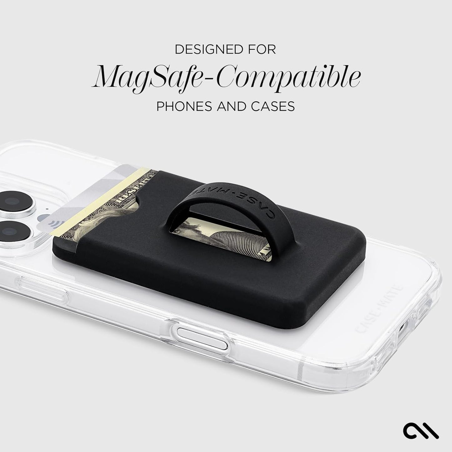 Case-Mate Loop Grip MagSafe Wallet - Removable Magnetic Phone Wallet/Card Holder