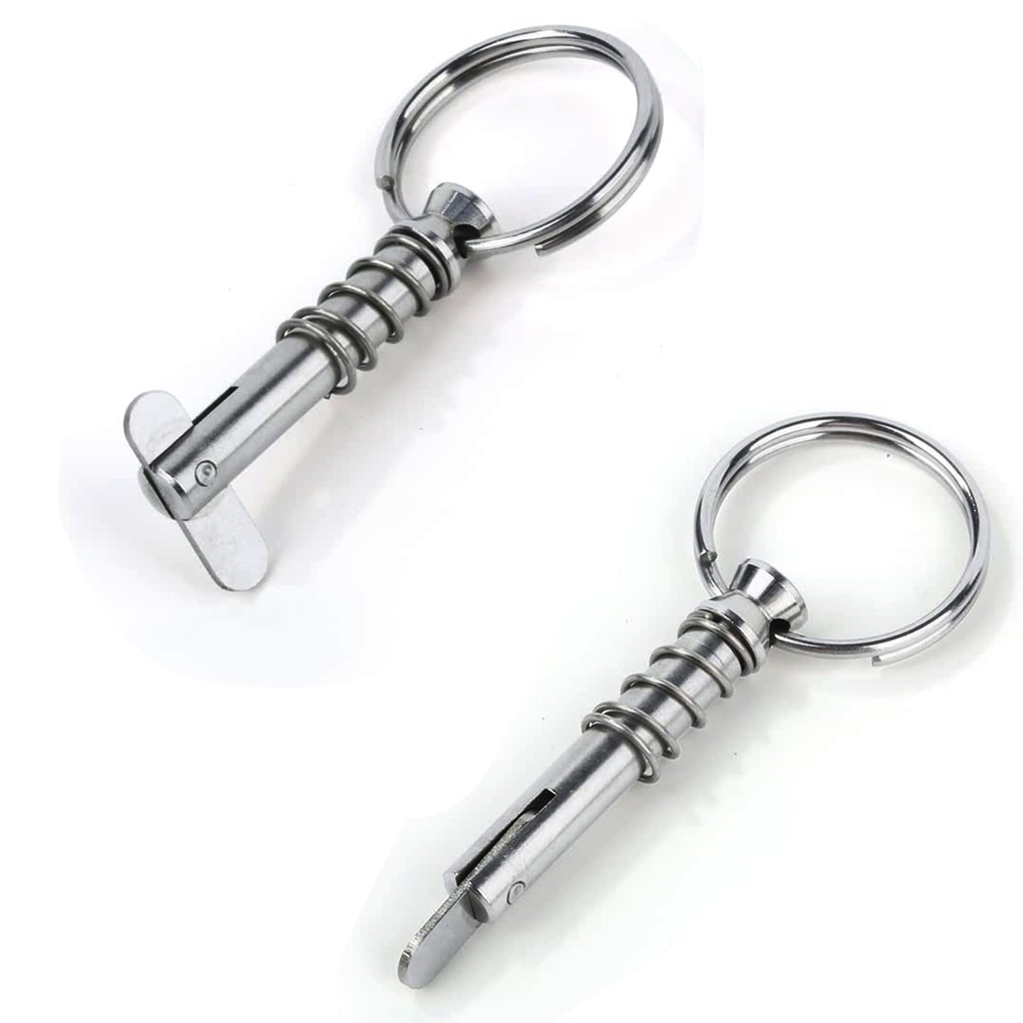 Laorde Bimini Top Quick Release Pins 1/4 inch Diameter with Drop Cam and Spring, Usable Length 0.9 inch, Full 316 Stainless Steel, Marine Hardware (4 PCS)