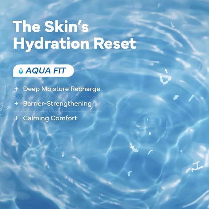 SAM?™U PH Sensitive Aqua Fit Face Mask ??Hydrating & Soothing Vegan Sheet Mask with Hyaluronic Acid and Panthenol, Bamboo Fiber, Travel-Friendly Korean Skincare (5 Sheets)