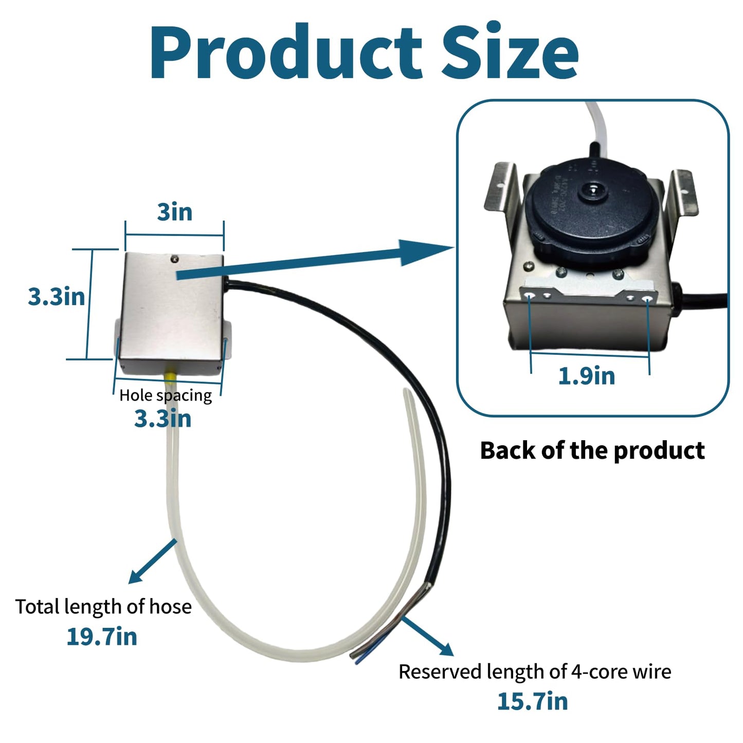 YGUAYINGC M-4DBT Automatic Dryer Duct Booster Exhaust Fan for Clothes Dryers – Quiet, Stable, Durable, Saves Drying Time, Compatible with All Dryers (M-4DBT)