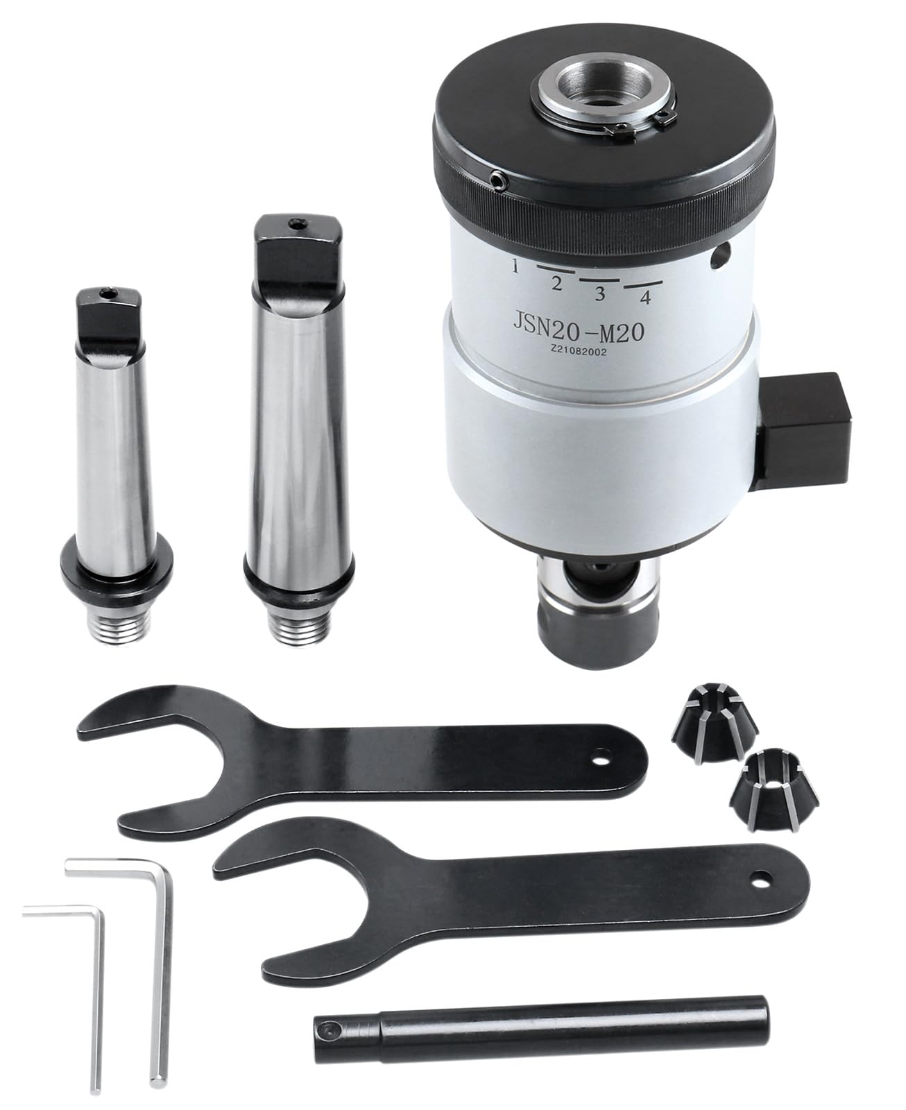 Accusize Industrial Tools 5/16'' - 3/4'' / M8-M20 Self-Reversing Tapping Head, 1/8'', 1/4'' Npt, M20 Tapper, 2600-4022
