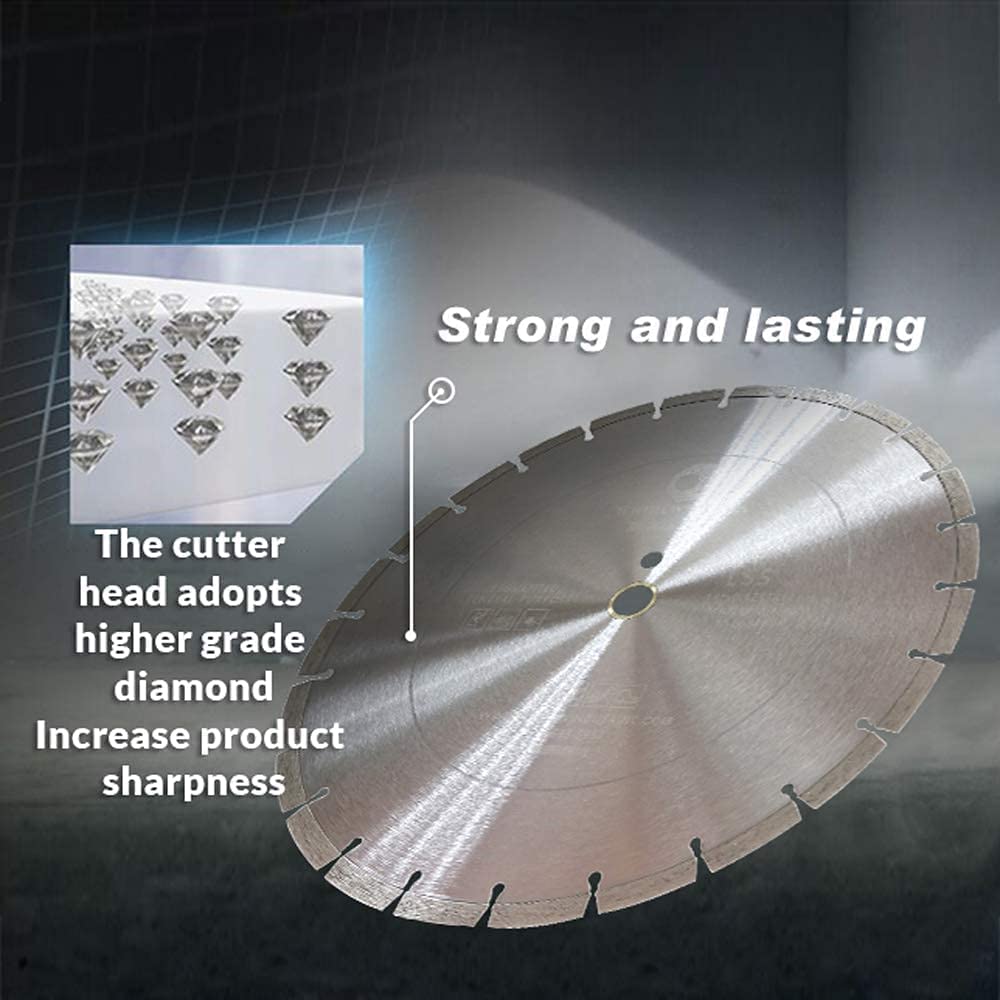 Whirlwind USA TSS 12-Inch Laser Welded Dry or Wet Cutting General Purpose Power Saw Segmented Diamond Blades for Concrete Stone Brick Masonry (Factory Direct Sale) (12")