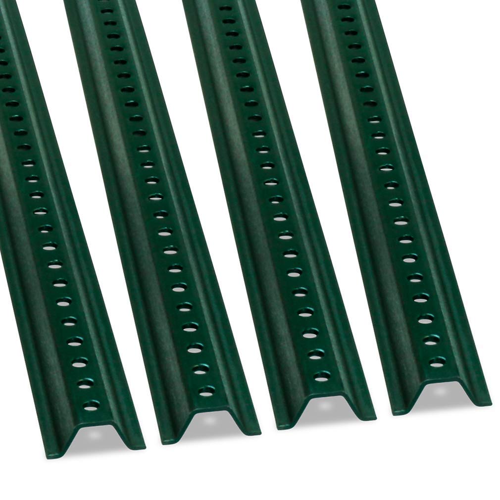 SmartSign U-Channel Sign Post, Medium Weight | 6' Tall Baked Enamel Steel Post - Pack of 4