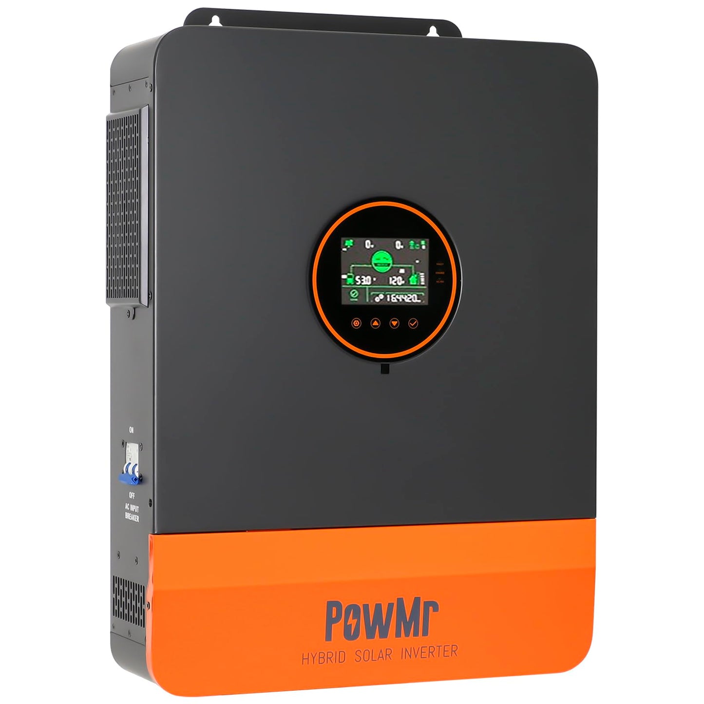 PowMr Solar Inverter 6500W 48V to 120V/240Vac, 6500W Split-Phase Hybrid Inverter Built-in 140A MPPT Controller, Max.PV Input 10kW, 550V, Support up to 6 Unit Parallel and Batteryless Run